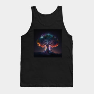 Tree of Life at Night - Celestial Balance Tank Top